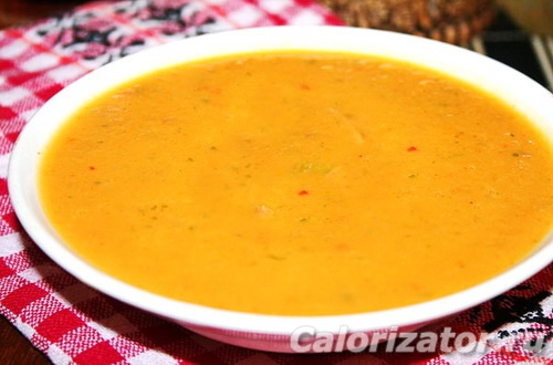 Суп-пюре чечевично-овощной