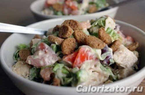 Салат Весенний с куриной грудкой Салат Весенний с куриной грудкой
