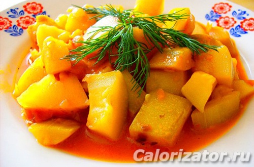 Рагу кабачковое с картофелем Рагу кабачковое с картофелем