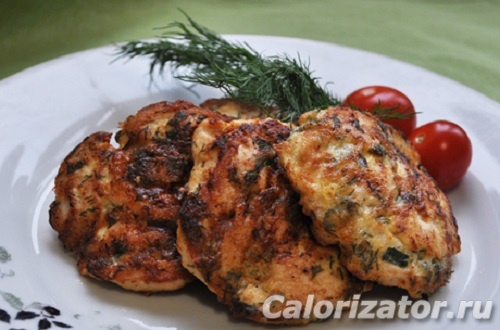 Куриные шницели с зеленью