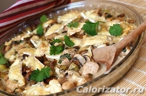 Куриное филе с грибами и сыром рецепт – Французская кухня: Основные блюда. «Еда»