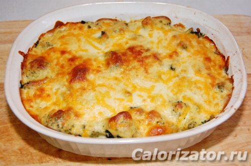 Мясная запеканка с брокколи Мясная запеканка с брокколи