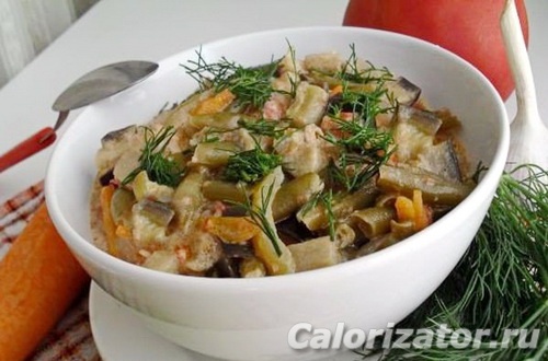 Овощное рагу с куриным филе Овощное рагу с куриным филе