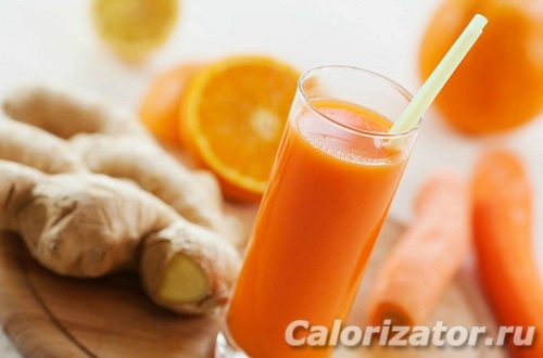 Овощной смузи с апельсиновым соком