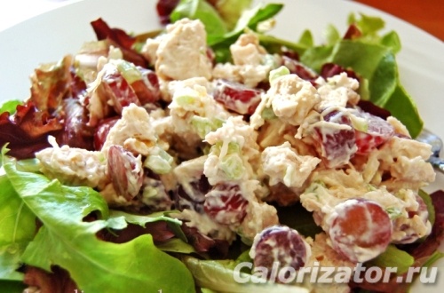 Салат с курицей и виноградом – пошаговый рецепт с фото