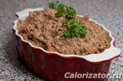 Паштет из куриной печени с манной крупой