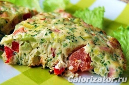 Омлет с овощами Омлет с овощами