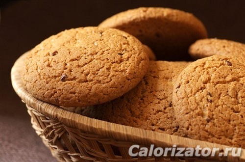 Печенье овсяное — калорийность