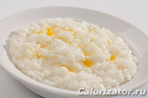 Каша рисовая на молоке и воде сваренная Каша рисовая на молоке и воде сваренная