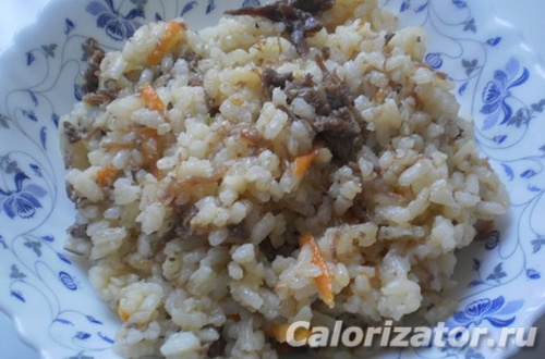 рисовая каша с тушенкой калорийность