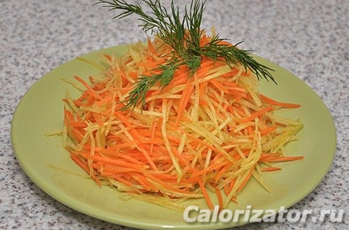 Диетический салат из моркови (ПП)