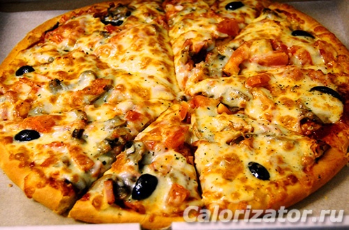 Домашняя пицца на слоеном дрожжевом тесте