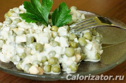 Салат из редиски с горошком и яйцом — рецепт с фото пошагово