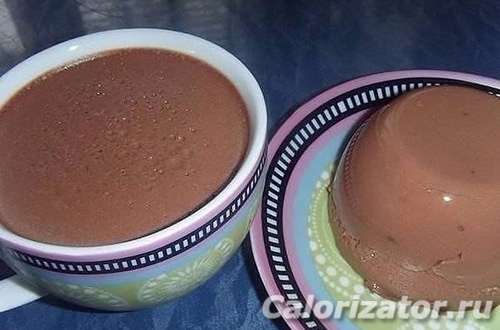 Десерт молочный с какао