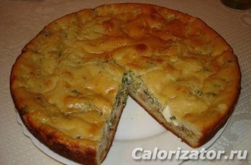 Пирог с консервами