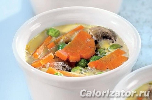 Омлет с колбасой и овощами