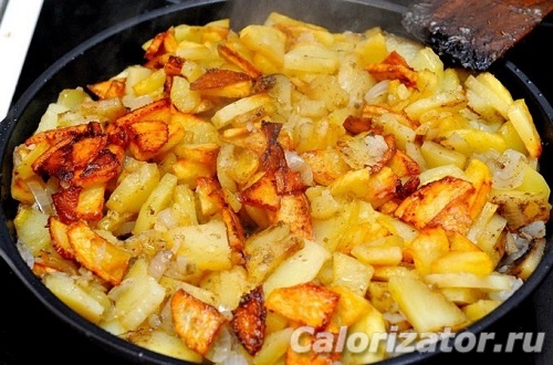Картошка на сковороде