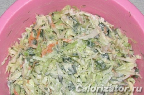 Классический салат из капусты с морковью (σαλάτα λάχανο καρότο)