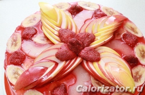 Торт фруктовый с желе - калорийность, состав, описание - Calorizator.ru
