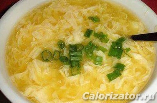 Яичный суп для диеты кето - калорийность, состав, описание - Calorizator.ru