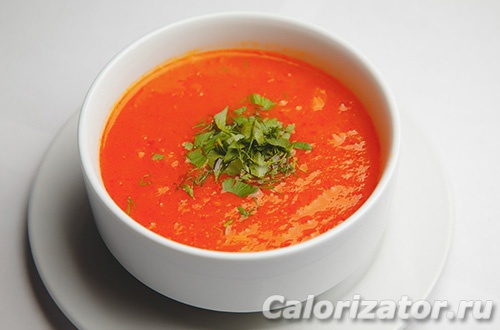 Томатный кето-суп с сыром и сливками