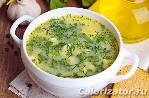 Суп с плавленым сыром и курицей рецепт
