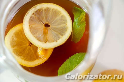 Кето-чай с лимоном и мятой