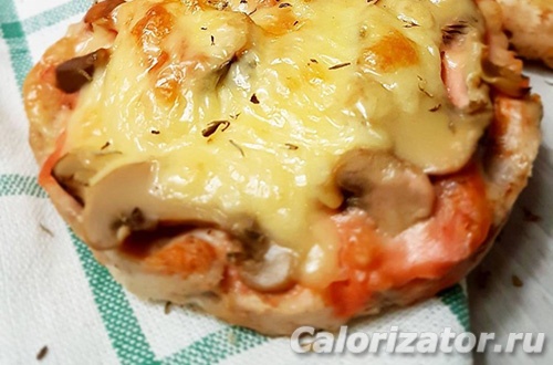 Белковая мини-пицца для диеты кето