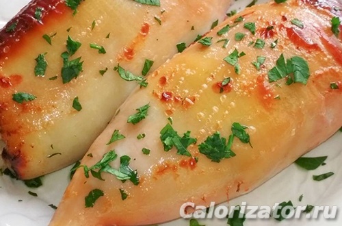 фаршированные кальмары в духовке рецепты с фото простые и вкусные с грибами | Дзен