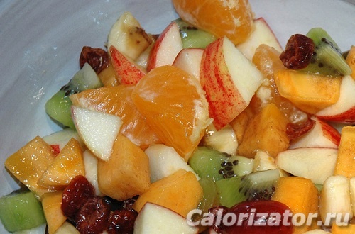 Салат фруктовый с абрикосами