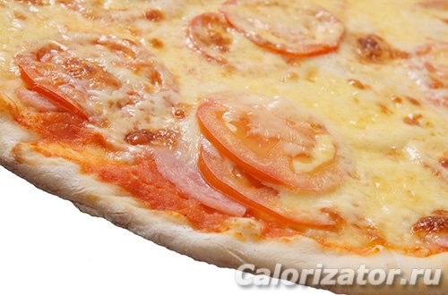 Пицца с ветчиной и помидорами по Дюкану