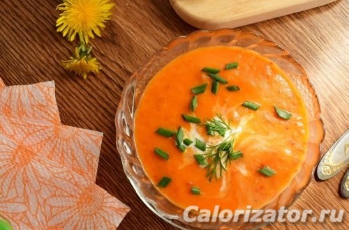 Суп морковный с тыквой