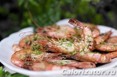 Креветки с чесноком и зеленью Креветки с чесноком и зеленью