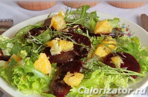 Теплый салат из апельсина и свеклы: рецепт и полезные свойства