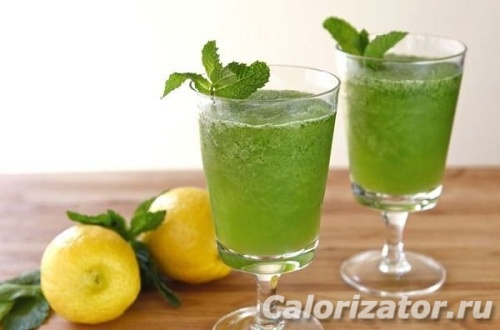 Зеленый охлаждающий напиток для похудения