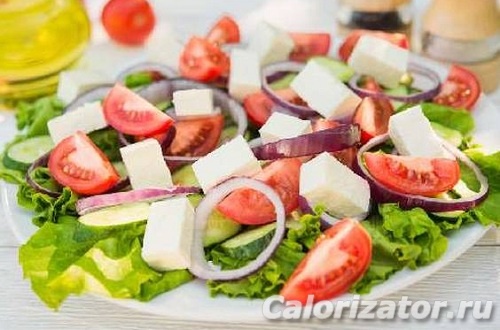 Греческий салат без заправки