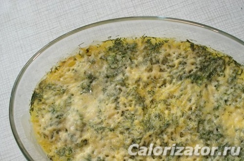 Рыба запеченая с яйцом и овощами