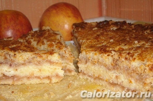 Яблочный пирог с манкой