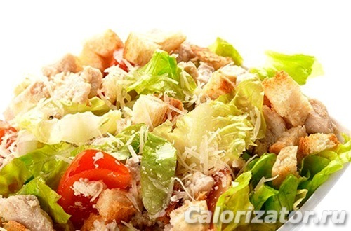 калорийность цезаря салата