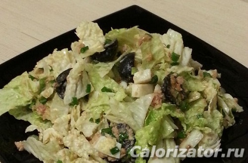 Салат из тунца с кукурузой