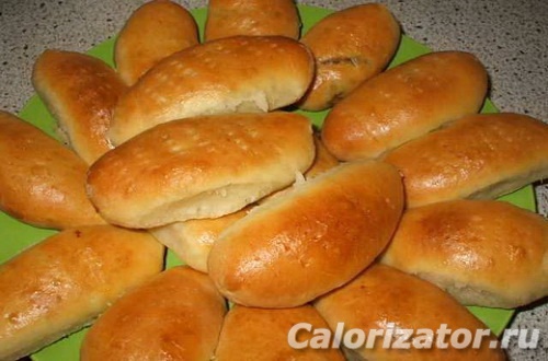 Пирожки дрожжевые жареные с картошкой, 100 штук общепит (ТК0614)