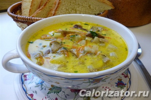 Грибной суп с рисом без мяса - рецепт автора Елена Бессарабова