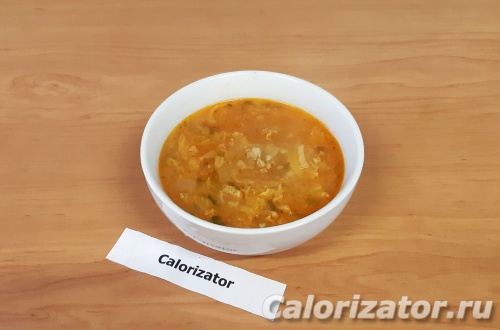 Диетический суп с фаршем и капустой