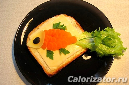 Бутерброд Золотая рыбка
