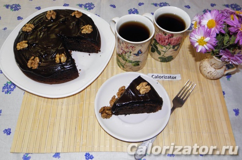 Шоколадно-кофейный кекс в мультиварке — рецепт с фото
