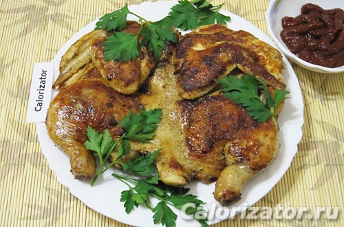 Цыпленок табака - как приготовить, рецепт с фото по шагам, калорийность -  Calorizator.ru