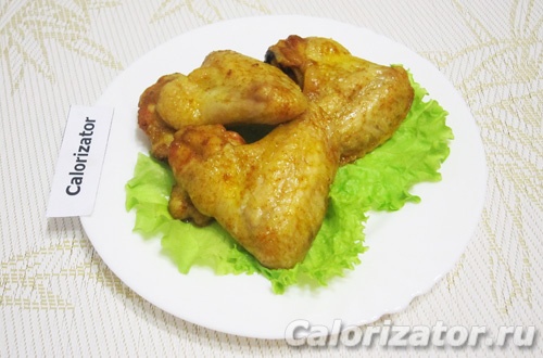 Куриные крылышки, запеченные в духовке - как приготовить, рецепт с фото по шагам, калорийность - Calorizator.ru