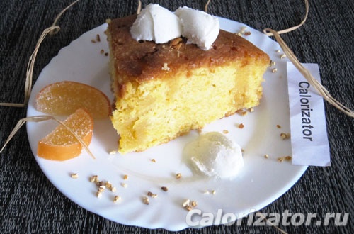 Апельсиново-кукурузный пирог