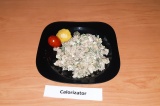 Готовое блюдо: белковый салат с куриной печенью