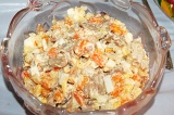 Готовое блюдо: салат Курица с грибами